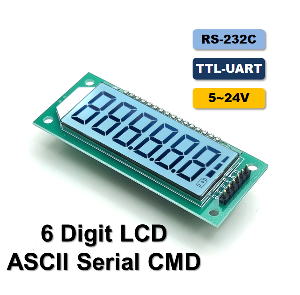 RS232C or TTL-UART 지원 LCD 표시 모듈(P3471-1)